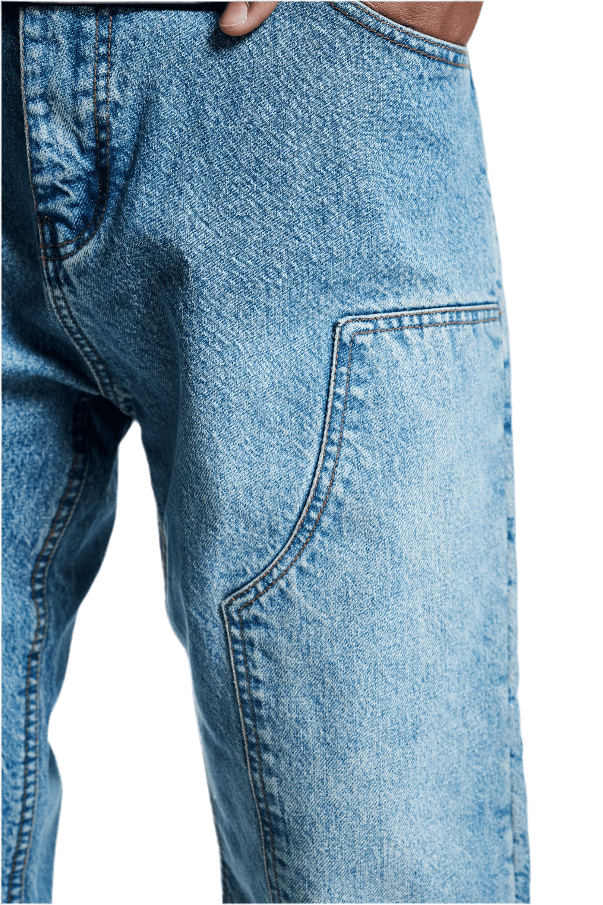 Aramid Jeans Carpenter Stone Washed Blue - Image 5