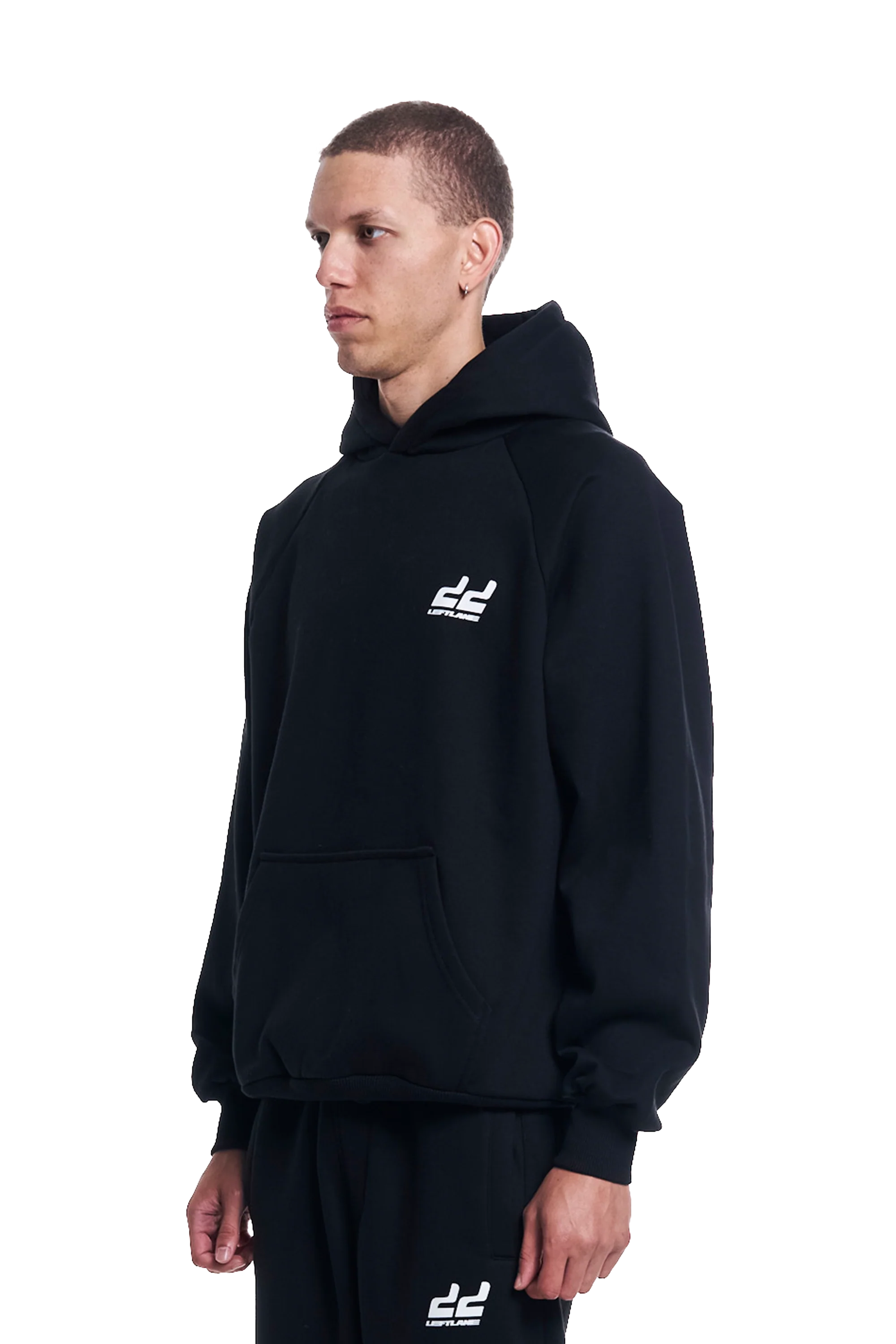 Basic Hoodie Black V2 - Image 3