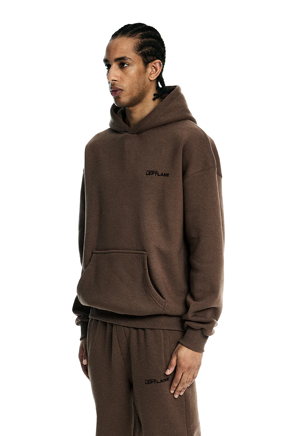 Basic Hoodie Brown - Image 3