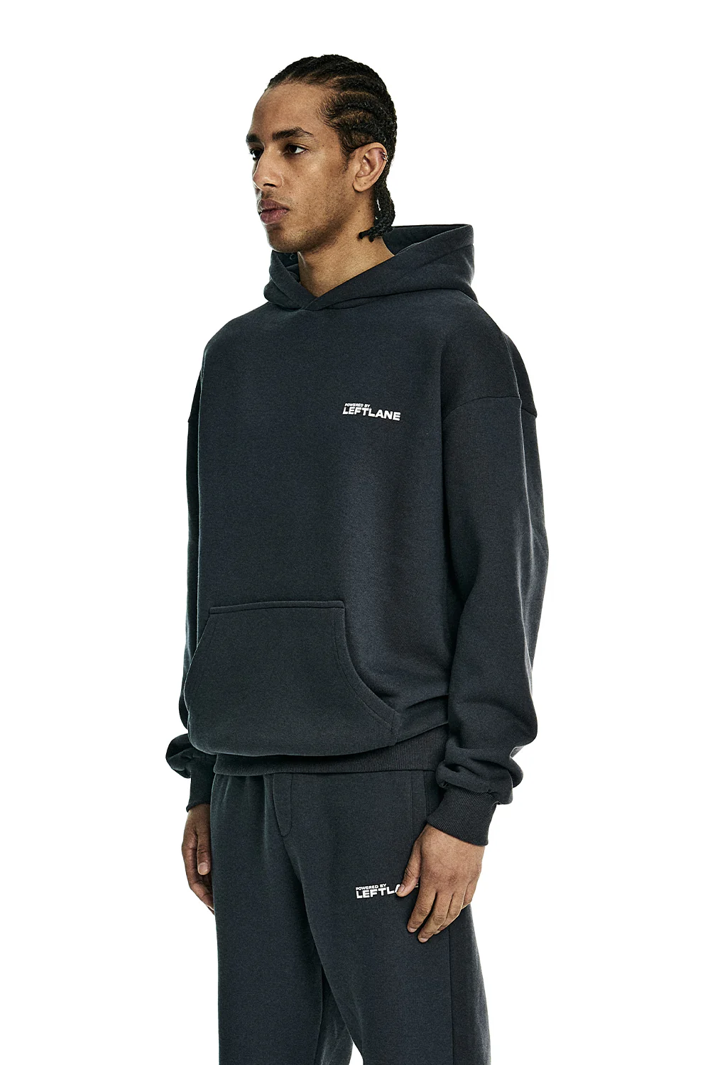 Basic Hoodie Dark Grey - Image 3