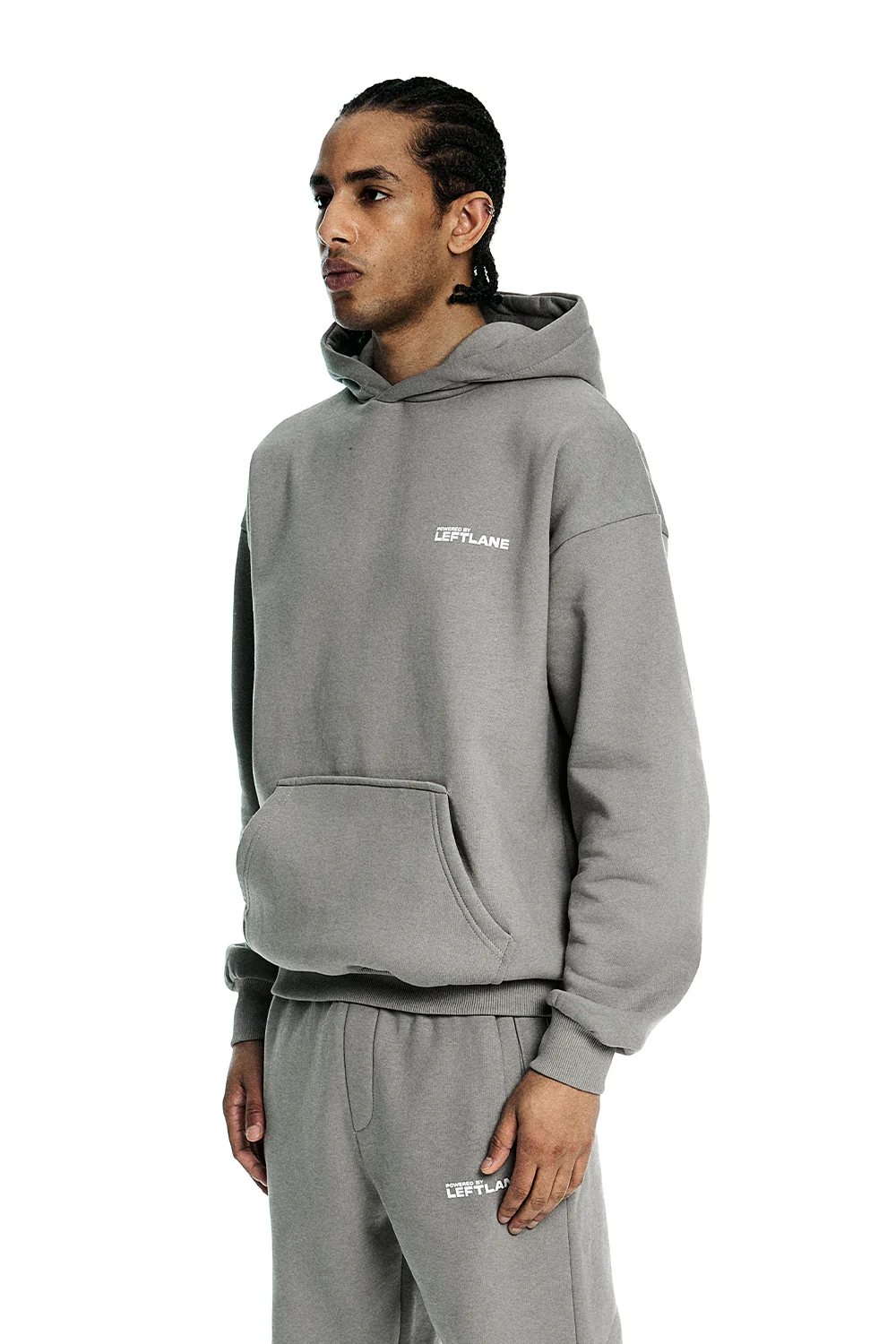 Basic Hoodie Light Grey - Image 3