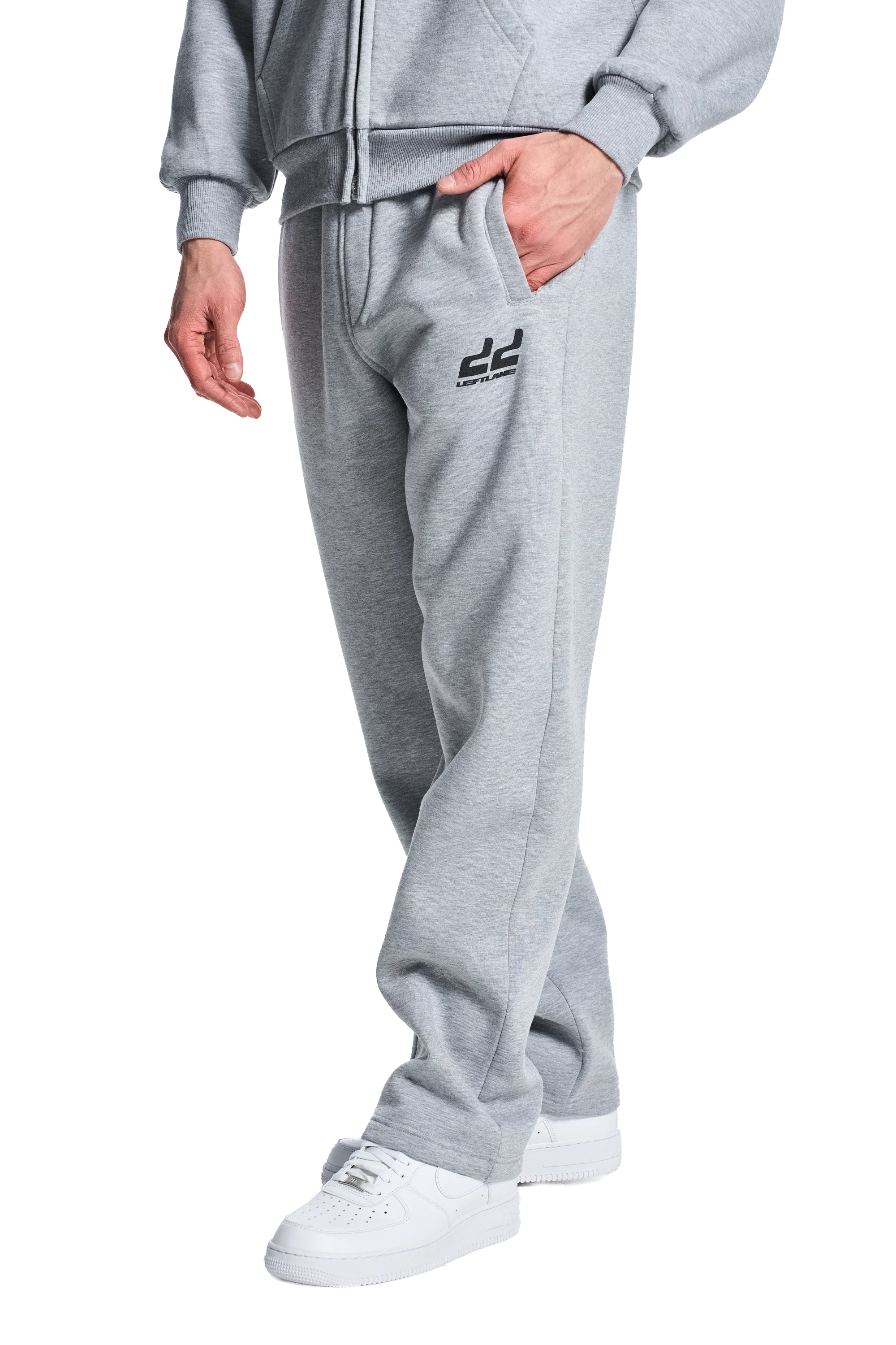 Basic Jogger Grey Melange V2 - Image 3