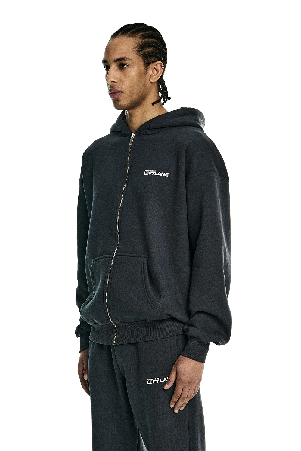 Basic Zipper Dark Grey - Image 3