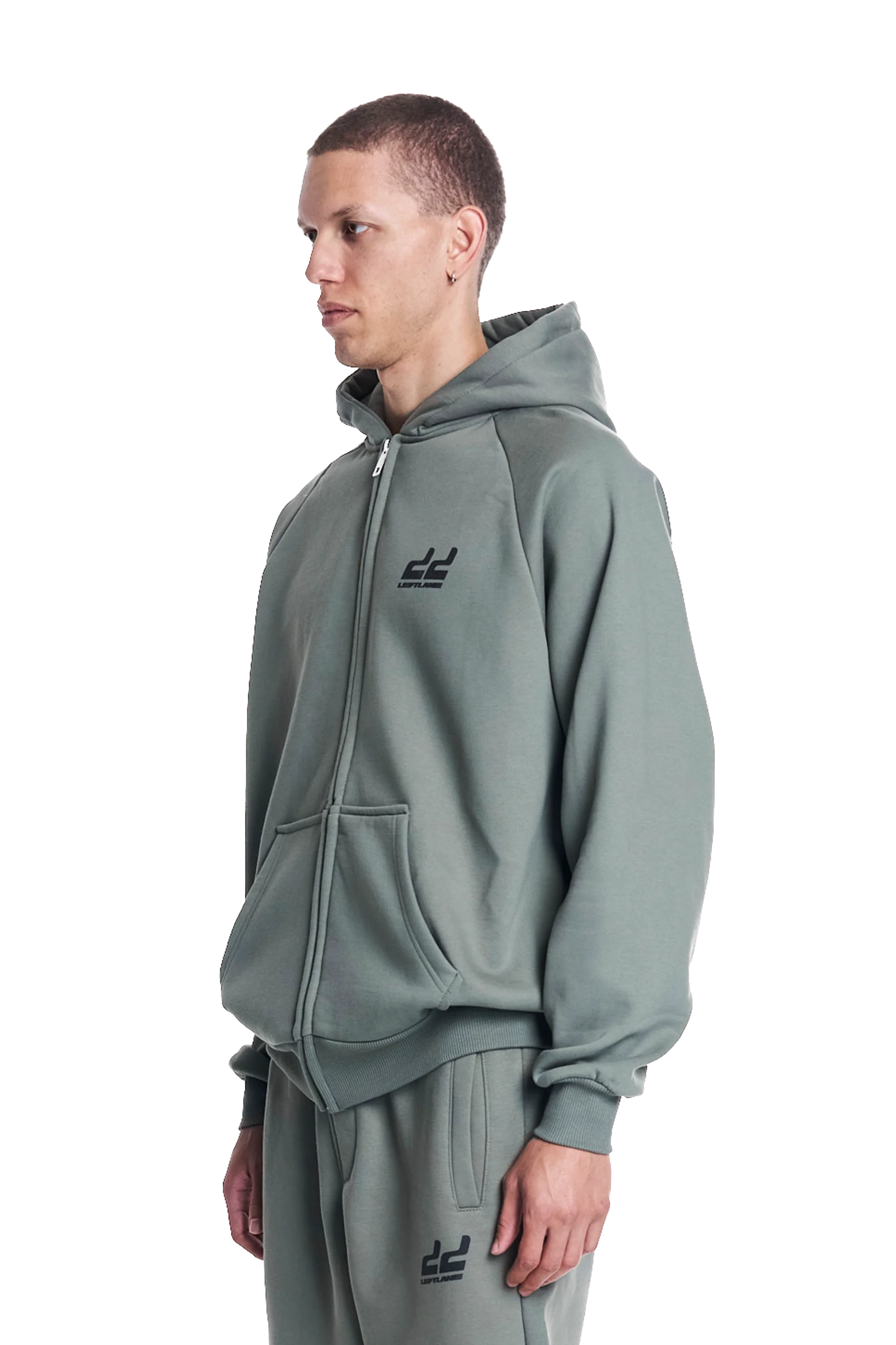 Basic Zipper Olive V2 - Image 3