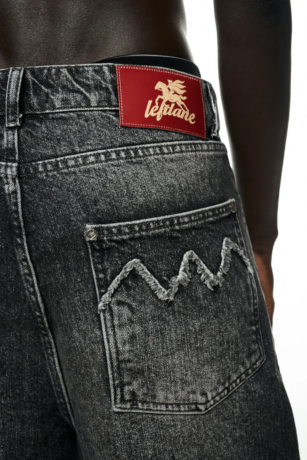 DENIM SHORT GREY - Image 4