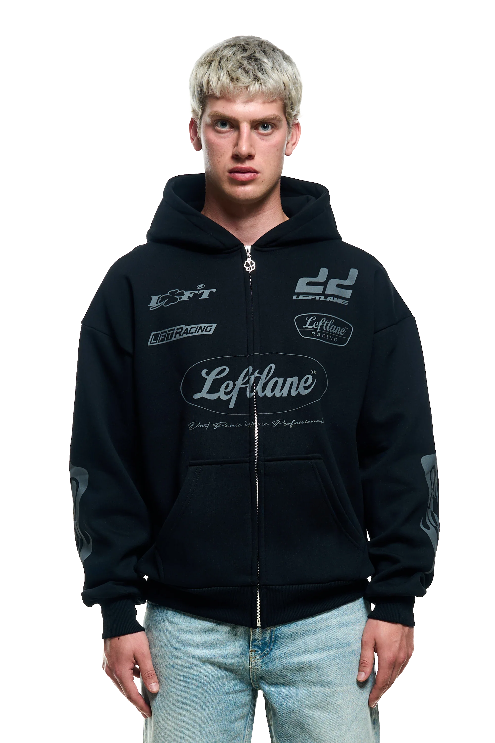 Racing Zipper Black Shadow